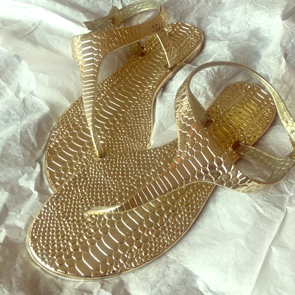 Gold sandals